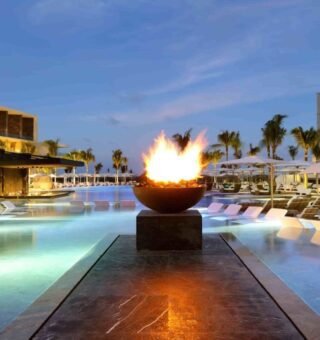 pool fire pit